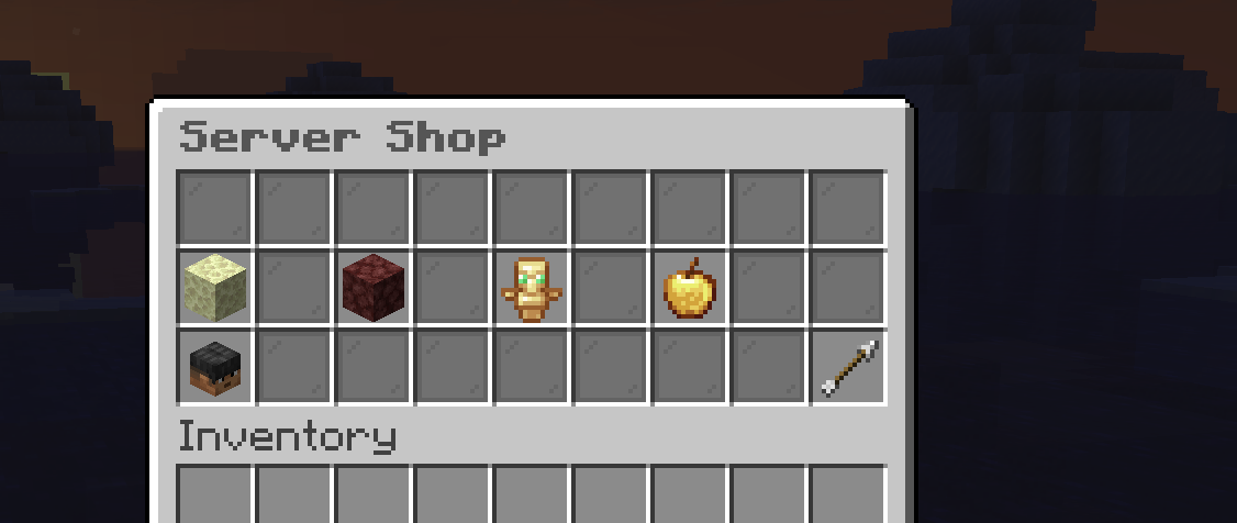 The HoardSMP in-game server shop